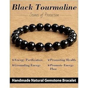 8Mm Natural Gemstone Beaded Bracelet, Healing Crystal Yoga Bracelets For Women &